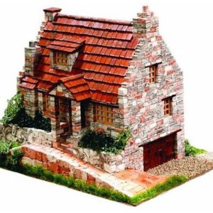 Eski İngiliz Kır Evi 3 20x15x13 Cm. Taş Maketi, Domenech 3525