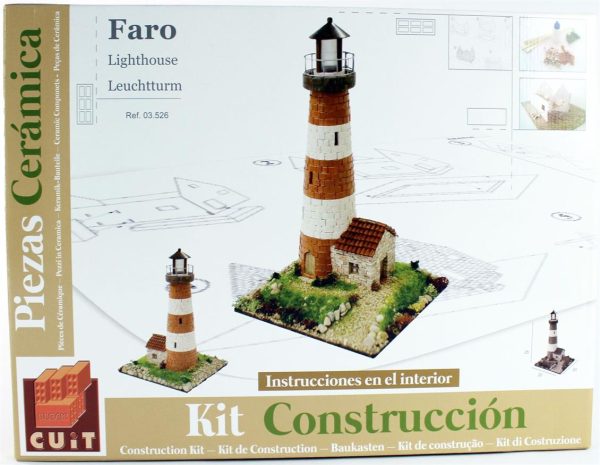 Faro Deniz Feneri 20x20x25 Cm. Taş Maketi, Domenech 3526 - Görsel 3