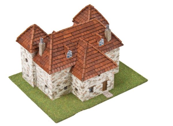 Fransız Auvergne Evi 36x28x6 Cm. Taş Maketi, Domenech 3528 - Görsel 4