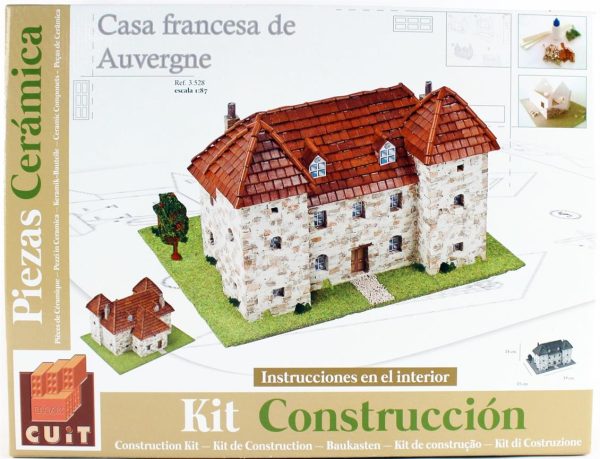 Fransız Auvergne Evi 36x28x6 Cm. Taş Maketi, Domenech 3528 - Görsel 3