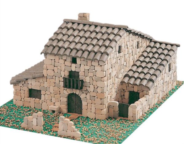 El Caserio Tipik Kırsal Evi 36x28x8 Cm. Taş Maketi, Domenech 3603