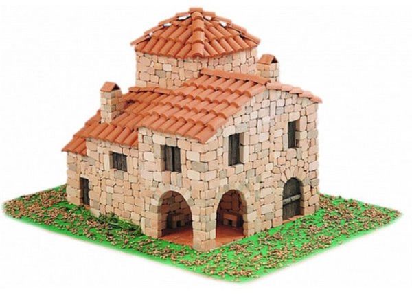 Serranos Tipik Kırsal Evi 22x18x20 Cm.Taş Maketi, Domenech 3604