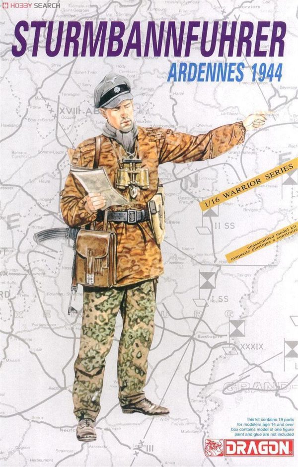 1/16 SS-Sturmbannführer (Ardennes 1944) Asker Figür Maketi, Dragon 1602