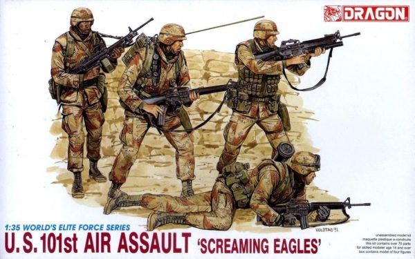 1/35 ABD 101. Hava İndirme Tümeni (Screaming Eagles) Asker Figür Maketi, Dragon 3011