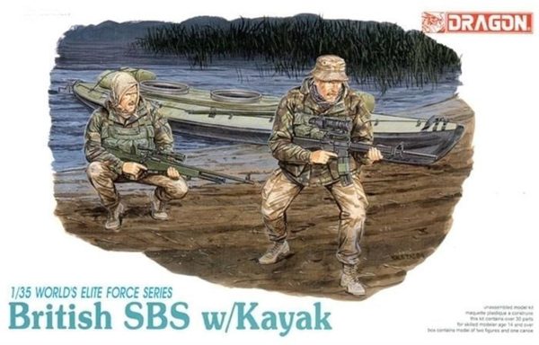 1/35 Modern İngiliz SBS Kayıklı Asker Figür Maketi, Dragon 3023