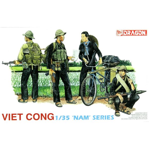 1/35 Viet Cong Savaşçı Figür Maket Seti, Dragon 3304