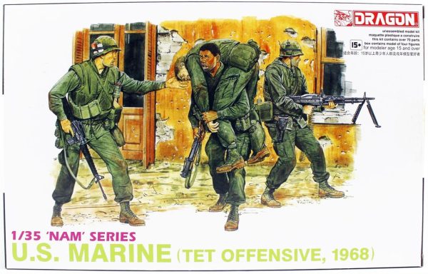 1/35 Amerikan Donanma Askerleri 1968 Vietnam TET Saldırısı Maketi, Dragon 3305
