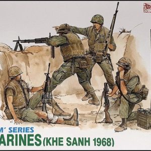 1/35 ABD Deniz Piyadeleri (Khe Sanh 1968) Asker Figür Maketi, Dragon 3307