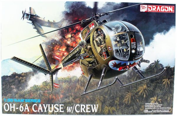1/35 OH-6A Cayuse Mürttebatlı Helikopter Maketi, Dragon 3310