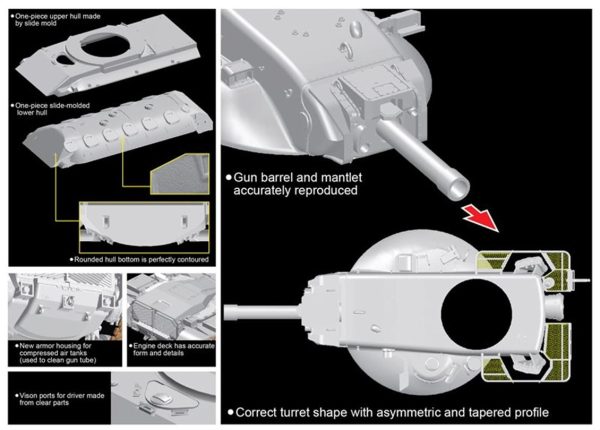 1/35 M60A2 Starship Tank Maketi, Dragon 3562 - Görsel 4