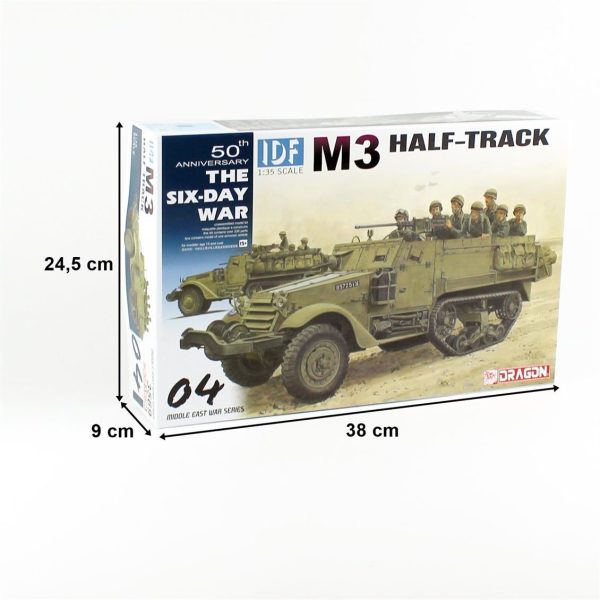 1/35 IDF M3 Yarı Paletli Personel Taşıyıcı Maketi, Dragon 3569 - Görsel 5