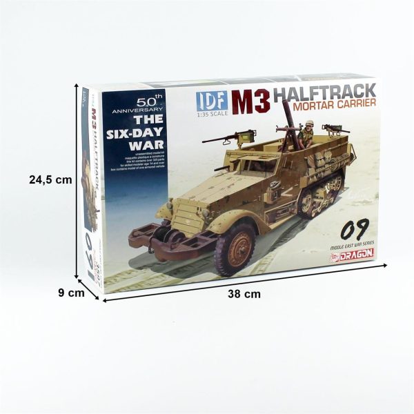 1/35 IDF M3 Yarı Paletli Havan Topu Taşıyıcı Maketi, Dragon 3597 - Görsel 5