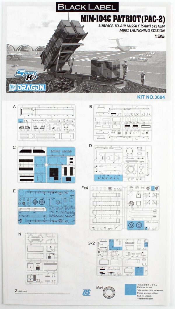 1/35 MIM-104C Patriot Füze Sistemi M901 Maketi, Dragon 3604 - Görsel 4