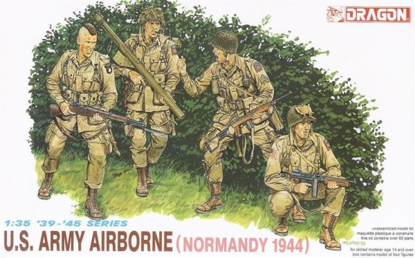 1/35 ABD Ordusu Hava İndirme Asker Figür Maket Seti Normandiya 1944, Dragon 6010