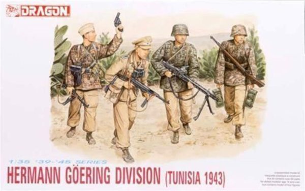 1/35 Hermann Göring Tümeni (Tunus 1943) Asker Figür Maketi, Dragon 6036