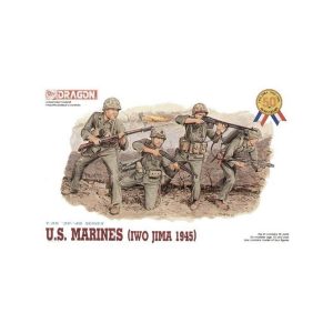 1/35 ABD Deniz Piyadeleri Asker Figür Maket Seti Iwo Jima 1945, Dragon 6038