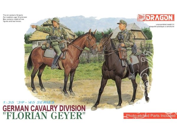 1/35 Alman Süvari Birliği (Florian Geyer) Asker Birliği Maketi, Dragon 6046