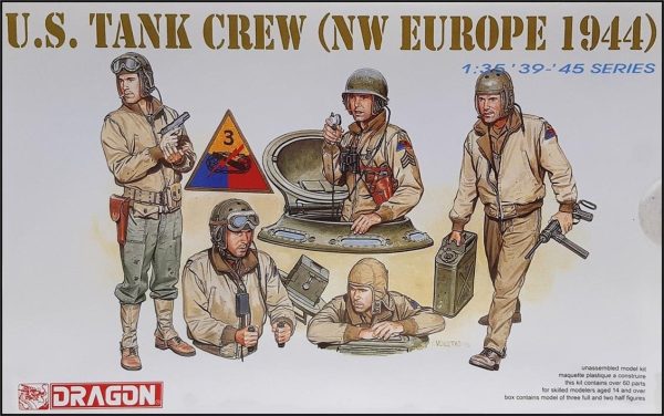 1/35 ABD Tank Mürettebatı (Nw Europe 1944) Asker Figür Maketi, Dragon 6054