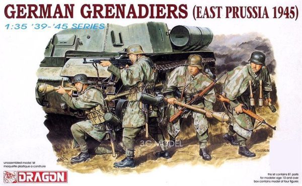 1/35 Alman Grenadiers (Doğu Prusya 1945) Asker Figür Maketi, Dragon 6057