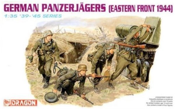 1/35 Alman Tank Avcıları (Doğu Ön Cephe 1944) Asker Figür Maketi, Dragon 6058