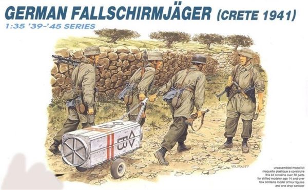 1/35 Alman Paraşütçü Asker Figür Maket Seti Crete 1941, Dragon 6070