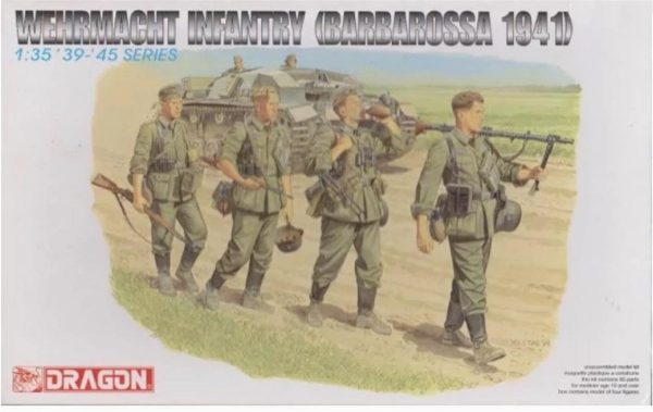 1/35 Wehrmacht Piyadesi (Barbarossa 1941) Asker Figür Maketi, Dragon 6105