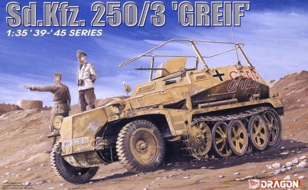 1/35 Sd.Kfz. 250/3 (Greif) Yarı Paletli Askeri Araç Maketi, Dragon 6125