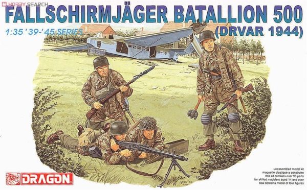 1/35 500 Askerli Paraşütçü Taburu (Drvar 1944) Asker Figür Maketi, Dragon 6145