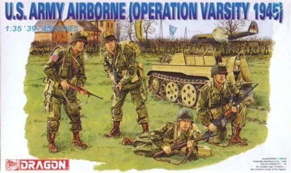 1/35 ABD Ordusu Hava İndirme (Varsity Harekatı 1945) Asker Figür Maketi, Dragon 6148