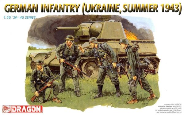 1/35 Alman Piyade Asker Figür Maket Seti Ukrayna Yaz 1943, Dragon 6153