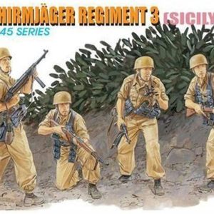 1/35 3.Paraşüt Alayı (Sicilya 1943) Asker Figür Maketi, Dragon 6195
