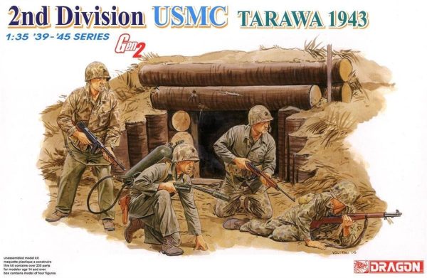 1/35 USMC 2.Tümeni (Tarawa 1943) Asker Figür Maketi, Dragon 6272