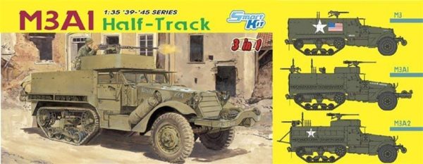 1/35 M3A1 Yarı Paletli Hafif Zırhlı Araç Maketi, Dragon 6332