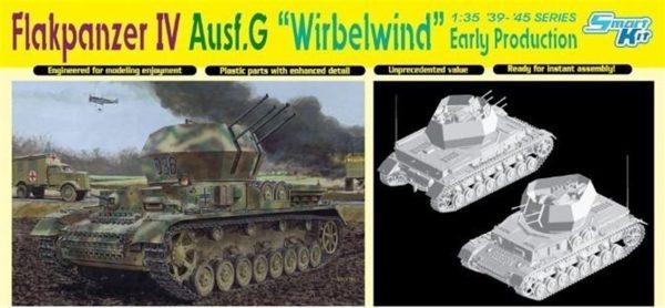 1/35 Flakpanzer IV Ausf.G Uçaksavar Aracı (Wirbelwind) Maketi, Dragon 6342