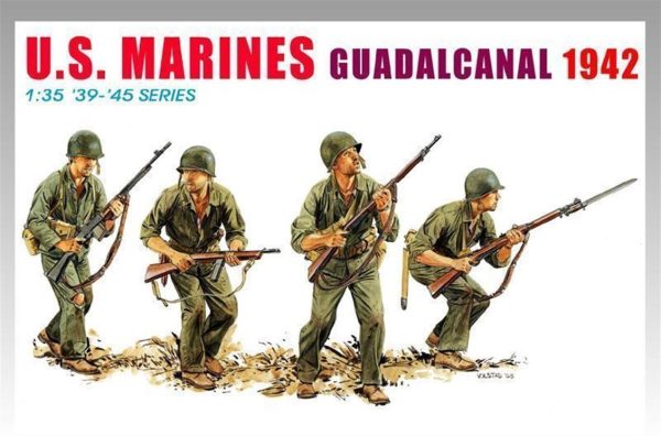 1/35 ABD Deniz Piyadeleri (Guadalcanal 1942) Asker Figür Maketi, Dragon 6379