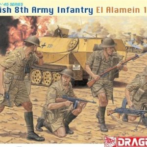1/35 İngiliz 8.Ordu Askerleri (El Alamein 1942) Figür Maketi, Dragon 6390