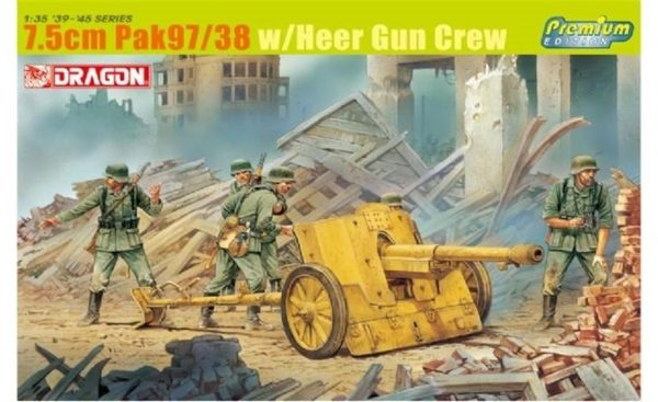 1/35 7.5cm Pak 97/38 Tanksavar Topu Maketi, Dragon 6445
