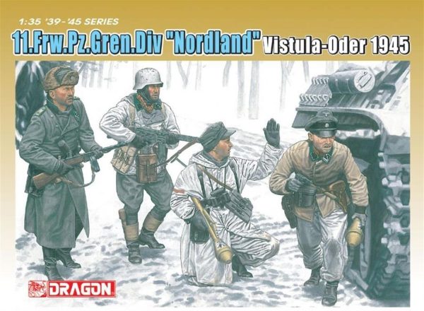 1/35 11.Frw.Pz.Bombacı Timi (Nordland) Asker Figür Maketi, Dragon 6455
