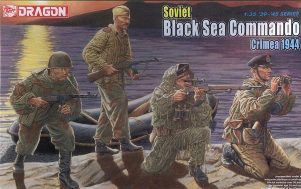 1/35 Sovyet Karadeniz Komando Birliği (Kırım 1944) Asker Figür Maketi, Dragon 6457