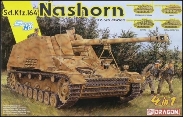 1/35 Sd.Kfz.164 Nashorn Tankı (4 in 1) Maketi, Dragon 6459