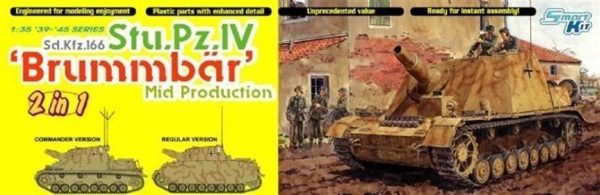 1/35 Sd.Kfz.166 Stu.Pz.IV (Brummbar) Tankı Maketi, Dragon 6460
