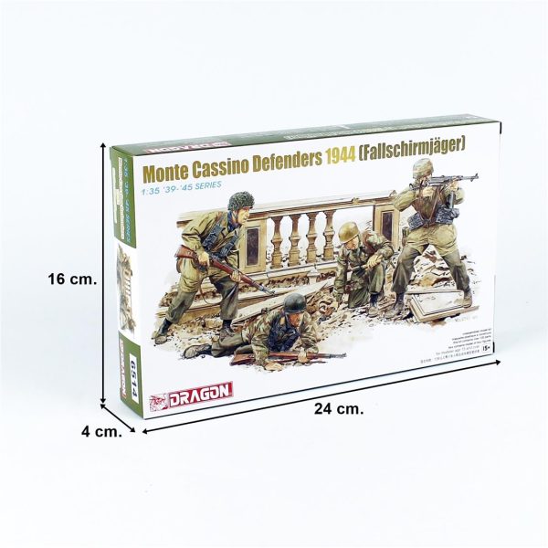 1/35 Monte Cassino Savunucuları (Paraşütçüler-1944) Figür Maketi, Dragon 6514 - Görsel 5