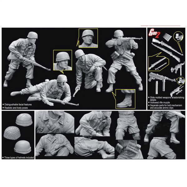 1/35 Monte Cassino Savunucuları (Paraşütçüler-1944) Figür Maketi, Dragon 6514 - Görsel 3