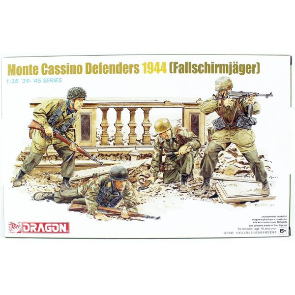 1/35 Monte Cassino Savunucuları (Paraşütçüler-1944) Figür Maketi, Dragon 6514