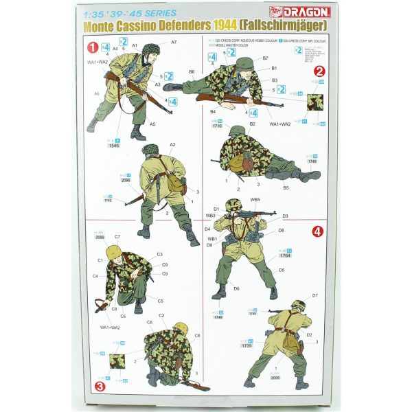 1/35 Monte Cassino Savunucuları (Paraşütçüler-1944) Figür Maketi, Dragon 6514 - Görsel 2