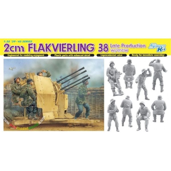 1/35 2cm Flakvierling 38 Uçaksavar Topu Maketi, Dragon 6547