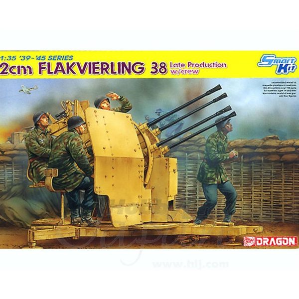 1/35 2cm Flakvierling 38 Uçaksavar Topu Maketi, Dragon 6547 - Görsel 2
