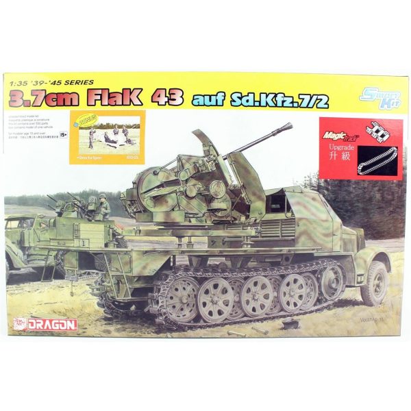 1/35 Sd.Kfz.7 w/3.7cm FlaK 43 Uçaksavar Kamyonu Maketi, Dragon 6553