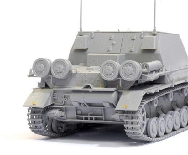 1/35 Sd.Kfz.166 Stu.Pz.IV (Brummbar) Obüs Topu Maketi, Dragon 6596 - Görsel 3