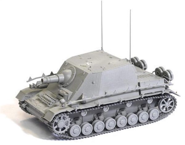 1/35 Sd.Kfz.166 Stu.Pz.IV (Brummbar) Obüs Topu Maketi, Dragon 6596 - Görsel 2